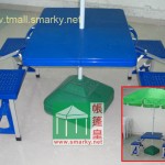 Picnic Table - 桌椅連體 - 藍色-2